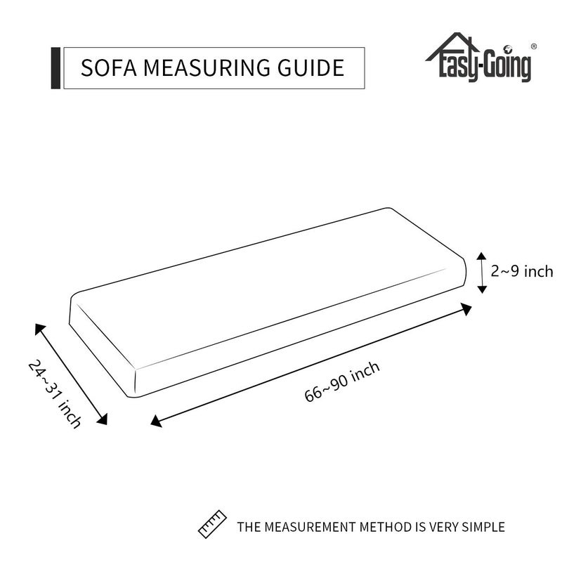 Easy-Going Stretch Cushion Cover Sofa Cushion Furniture Protector Sofa Seat Sofa Slipcover Sofa Cover Soft Flexibility with Elastic Bottom(Sofa Cushion, Silver Gray) - Image 4